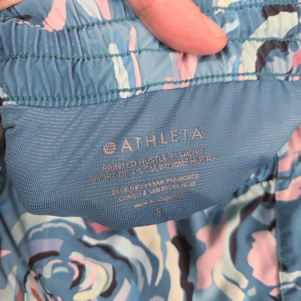 Athleta Running Bundle Women's Small Printed Hustle 3" Shorts & Lavender... - Picture 5 of 10